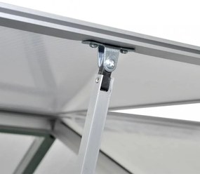 megerősített alumínium melegház alapkerettel 6,05 m²