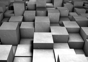 Fotótapéta Beton kockák Perspektíva Árnyékok Textúra 250x175 +ragasztó
