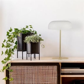 Searchlight EU60707WH - Asztali lámpa HANOVER 2xE14/7W/230V fehér/arany