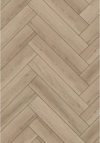 Mexen Palmdale  vinyl panelek halszálka 570 x 95 mm LVT Dryback 2,5 mm, PVC alap, 4 V-fuga, Tölgy - F1480-0570-095-255-4V1-01