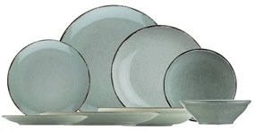 24 részes zöld porcelán étkészlet