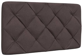 sötétbarna szövet ágy matraccal 80x200 cm