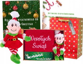 Karácsonyi Ajándék Fiúnak Lánynak Ünnepi Szett Törölköző Elf