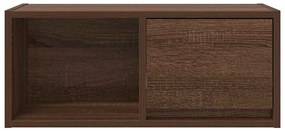 barna tölgy színű szerelt fa TV-szekrény 60x31x25,5 cm