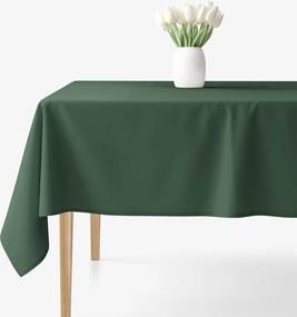 Goldea karácsonyi szögletes terítő 100% pamutvászon - sötétzöld 140 x 220 cm