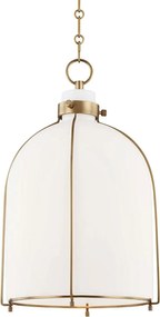 Hudson Valley függeszték Eldridge acél/üveg antik sárgaréz/opál E27 1x13W