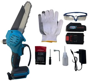 Gordon Akkumulátoros kézi mini fűrész GORDON G1098 + 2x lánc + 2x akku 21v 1500mAh