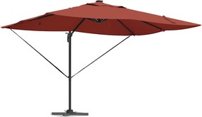 vidaXL Napernyő Terrakotta 352 x 251 x 265 cm Pamut és Alumínium
