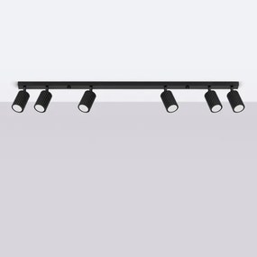 Sollux SL.1585 - Spotlámpa KARBON 6xGU10/10W/230V fekete