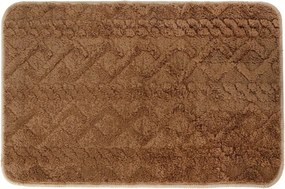 Fürdőszobaszőnyeg Csúszásgátló Puha Bolyhos barna 45X75CM