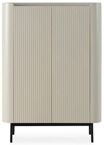Krémszínű szekrény 100x140x40 cm Willa – MOME