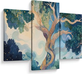 Kép – Kozmikus fa (90x60 cm)