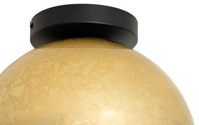 Design mennyezeti lámpa fekete aranyszínű üveggel - Bert