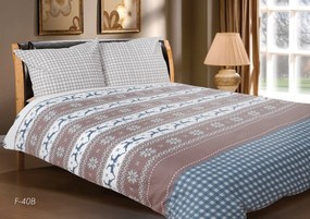 Flanel Ágyneműhuzat Garnitúra 140x200 Párnahuzat 70x90 Pamut 160 g/m2 Flanel