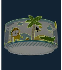 Dalber 76116 - Gyermek mennyezeti lámpa JUNGLE 2xE27/15W/230V