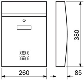 Postafiók BK 05, antracit