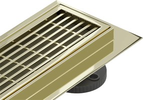 Mexen Flat 360°, rozsdamentes acél zuhanyfolyó, M33 modell 50 cm, arany fényes, 1533050-40