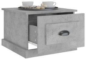 Betonszürke szerelt fa dohányzóasztal 50 x 50 x 35 cm