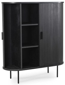 Magaskomód Fekete Színben TRISH 100 cm.