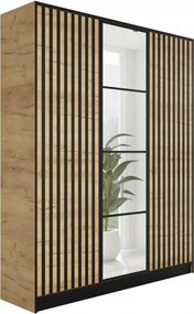 Eden2 3D Gardróbszekrény 156,4cm, Arany Tölgy