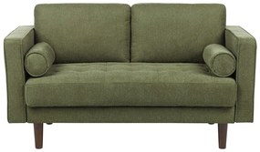Kétszemélyes zöld kárpitozott kanapé NURMO Beliani