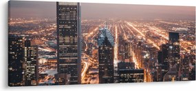 Fényes metropolisz képe (120x50 cm)