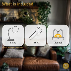 Ipari asztali lámpa fekete állítható - Hanze