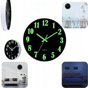 Falióra, Világító Falióra, 30 CM, Modern Falióra