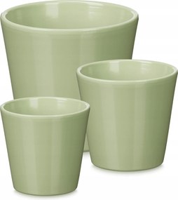 Kerámia Edénykészlet Ø 14 17 22 CM Zöld Szín