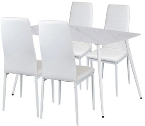 Jenna 4+1 étkező garnitúra fehér