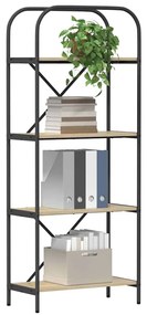 Könyvespolc sonoma tölgy 60 x 30 x 146 cm Faanyag