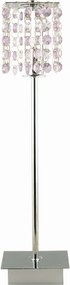 Króm asztali lámpa glamouer kristályokkal hálószobába 40 cm Candellux