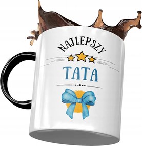 Fekete Bögre Apák Napjára Ajándék Nyomtatott Fotóval