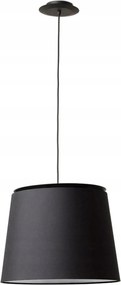 Faro Savoy függeszték, fekete, textil ernyő, E27, 15W, 800mm