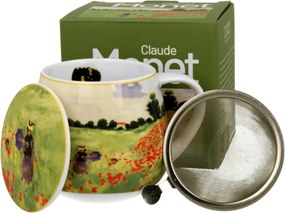 Hordó bögre 430 ml Monet Poppy Field impresszionizmus befőzővel