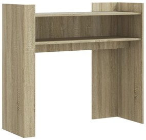 sonoma tölgy színű szerelt fa tálalóasztal 100x35x90 cm