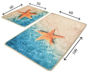 Fürdőszobai kilépő szett 2 db-os 60x100 cm Stella – Foutastic