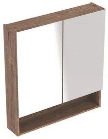 Geberit Selnova tükrösszekrény 78,8x85 cm lamino diófa hickory kivitelben 501.270.00.1