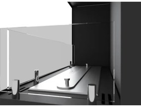 InFire - Sarok BIO kandalló 45x90 cm 3kW fekete