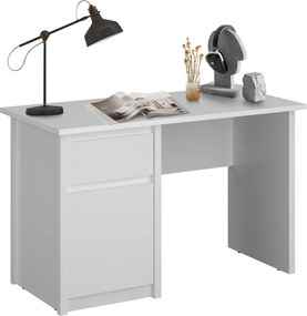 Számítógépasztal 1D1S/120, fehér, ERODIN