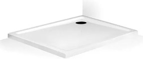 Zuhanytålca négyszögletes Roth Roth Flat Kvadro 110x90 cm akrilåt fehér 8000252