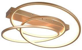 Aranyszínű LED dimmelhető mennyezeti lámpa 49x64 cm Darvin – Trio