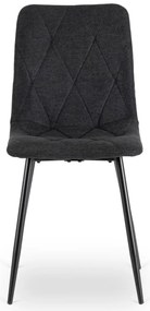 Fekete Szövet Étkezőszék ROBIN 2