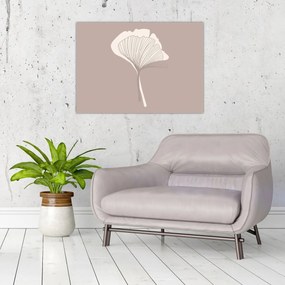 Kép - Bézs színű levelek N⁰3 (70x50 cm)