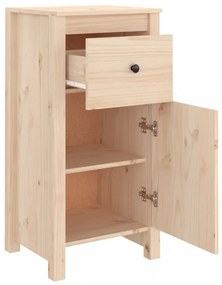 vidaXL 2 db tömör fenyőfa tálalószekrény 40 x 35 x 80 cm