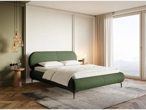 Franciaágy 180 cm Octave 180B (ágyráccsal) (oliva + fekete). 1099975