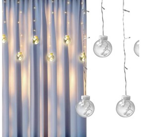 Polux LED Karácsonyi függöny WISH BALLS 108xLED/8 funkciók 4,5 m meleg fehér SA1863