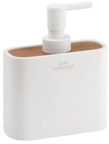 Gedy - Szappan adagoló NINFEA fehér/bambusz
