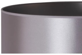 Duolla - Asztali lámpa CANNES 1xE14/15W/230V átm. 20 cm ezüst/fekete