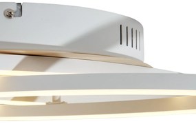 Mennyezeti lámpa fehér fával, LED-del, 3 lépésben dimmelhető, 2 lámpás - Kane